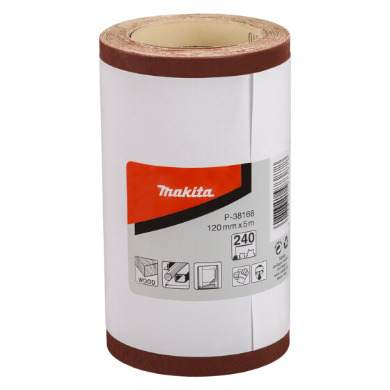 Makita Schleifpapier-Rolle 120 mm x 5 m Körnung 240 P-38168