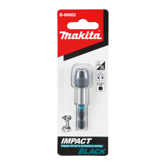 Makita Bit-Halter 1/4" 60mm IMPACT BLACK 1/4" 60 mm magnetisch 1 Stück B-66802