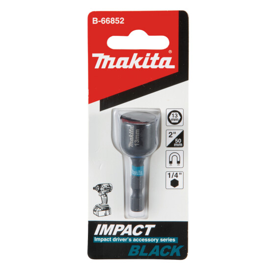 Makita Steckschlüssel 13mm Impact Black 1/4" SW13 magnetisch 1 Stück Impact Black B-66852