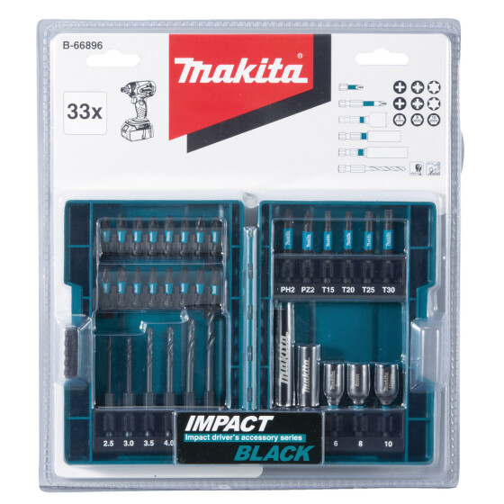 Makita Bohrer-Bit-Set Impact Black 33-teilig B-66896