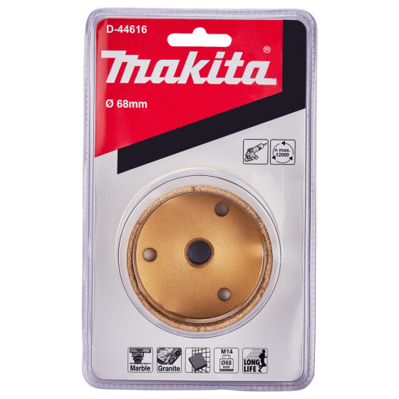 Makita Diamant-Hohlbohrkrone 68 mm Ø 68 mm M14 Trockenbohren D-44616