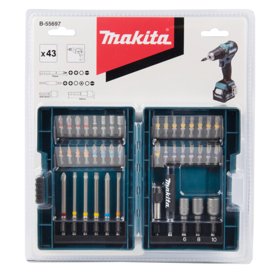 Makita Bit-Set 43-teilig PH, PZ, T, H, SL B-55697