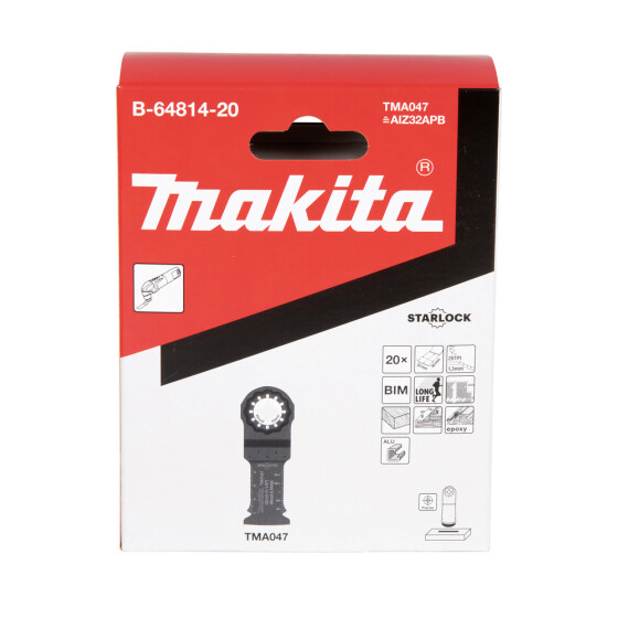 Makita Tauchsägeblatt-Set TMA047 20 Stück TMA047 32x50 mm 1,3 mm B-64814-20