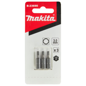 Makita 6-KT Bit 3,0x25mm B-23690