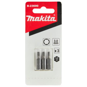 Makita Bit 6-kant H3 Standard H3 25 mm 3 Stück B-23690