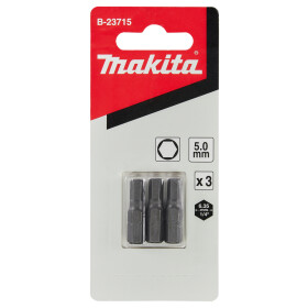 Makita Bit 6-kant H5 Standard H5 25 mm 3 Stück B-23715