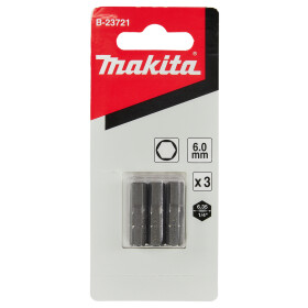 Makita Bit 6-kant H6 Standard H6 25 mm 3 Stück B-23721