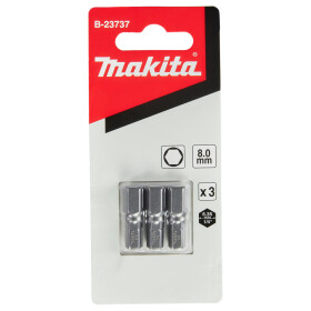 Makita Bit 6-kant H8 Standard H8 25 mm 3 Stück B-23737