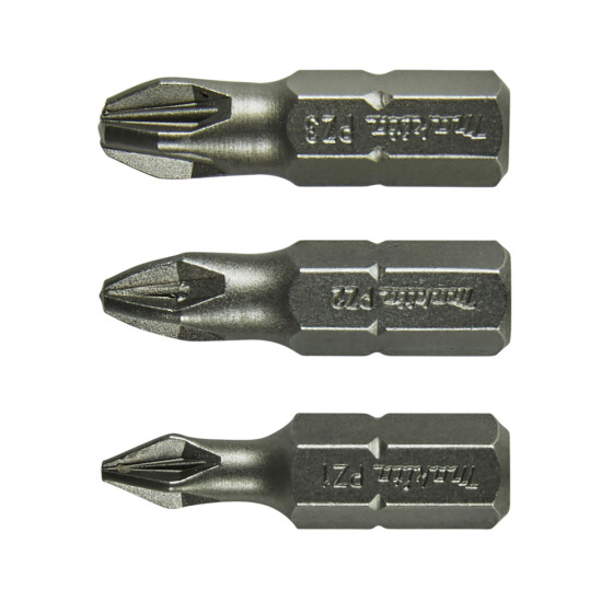 Makita Bit-Set PZ1,PZ2,PZ3 Standard PZ1, PZ2, PZ3 25 mm 3 Stück B-24527