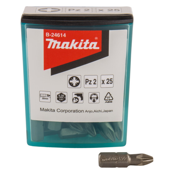 Makita Bit PZ2 Standard PZ2 25 mm 25 Stück B-24614