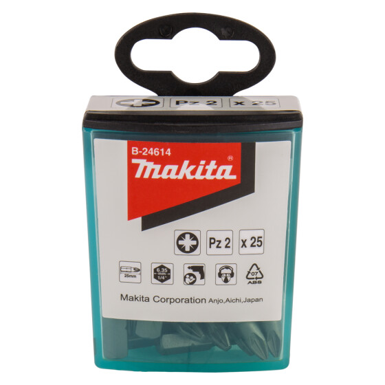 Makita Bit PZ2 Standard PZ2 25 mm 25 Stück B-24614