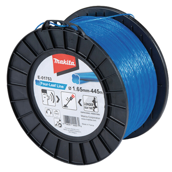 Makita Mähfaden Four-Leaf 1,65 mm 445 m blau E-01753