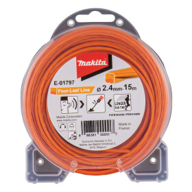 Makita Mähfaden Four-Leaf 2,4 mm 15 m orange E-01797