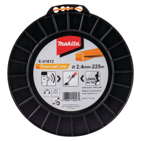 Makita Mähfaden Four-Leaf 2,4 mm 225 m orange E-01812