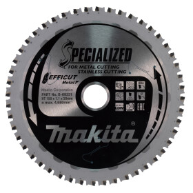 Makita Sägeblatt 150x1,1x20, 48Z EFFICUT Metall, Alu...