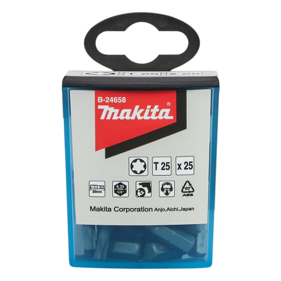 Makita Bit T25 Standard T25 25 mm 25 Stück B-24658