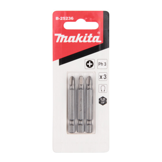 Makita Bit PH3 Standard PH3 50 mm 3 Stück B-25236