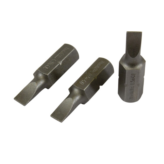 Makita Bit SL0.5x4,0 Standard SL0.5x4,0 25 mm 3 Stück B-23519