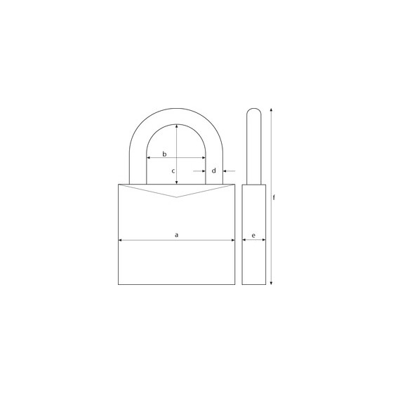 ABUS Vorhangschloss 64 TITALIUM  64TI/20 79458