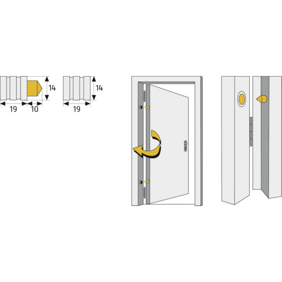 ABUS Türaushebesicherung TAS 82 006241