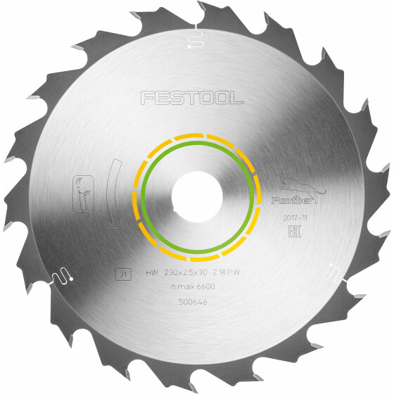 Festool Kreissägeblatt WOOD RIP CUT HW 230x2,5x30 PW18