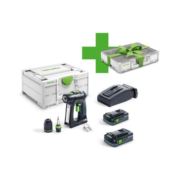 Festool Akku-Bohrschrauber C 18 HPC 4,0 I-P lus Organizer Edition 577427