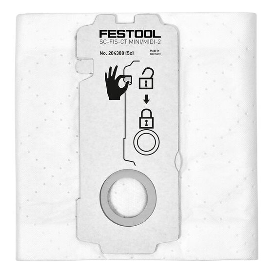 Festool SELFCLEAN Filtersack SC-FIS-CT MINI/MIDI-2/5/CT15 204308