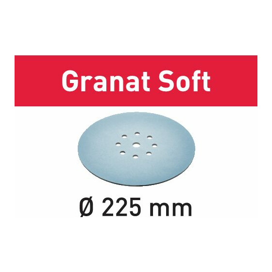 Festool Schleifscheibe Granat Soft STF D225 P100 GR S/25 204222