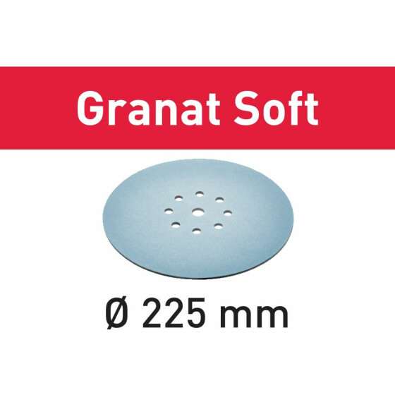 Festool Schleifscheibe Granat Soft STF D225 P100 GR S/25 204222