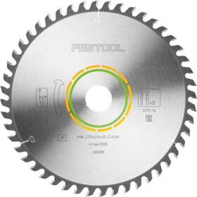 Festool Kreissägeblatt WOOD FINE CUT HW 225x2,6x30 W48