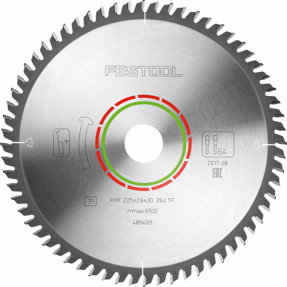 Festool Kreissägeblatt LAMINATE/HPL HW 225x2,6x30 TF64