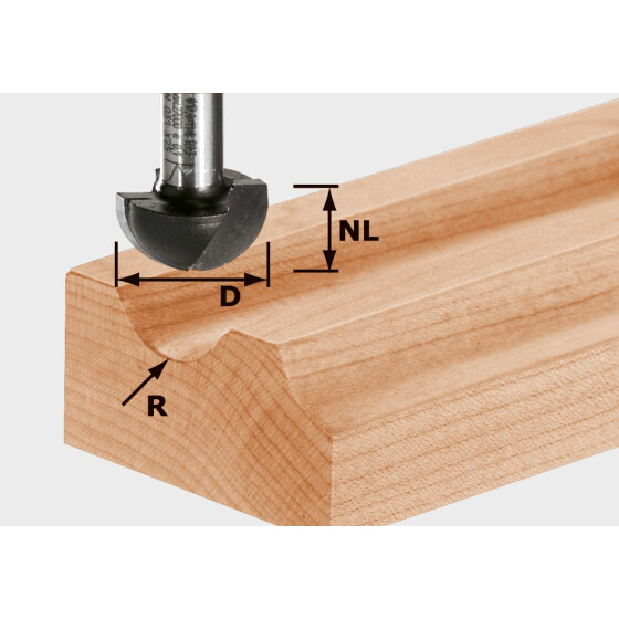 Festool Hohlkehlfräser HW S8 R4 490983