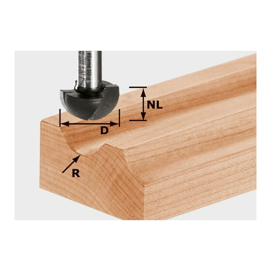 Festool Hohlkehlfräser HW S8 R4