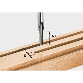 Festool Nutfräser HS S8 D 3/8