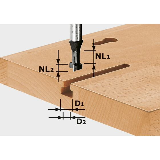 Festool T-Nutfräser HW S8 D10,5/NL13 491035