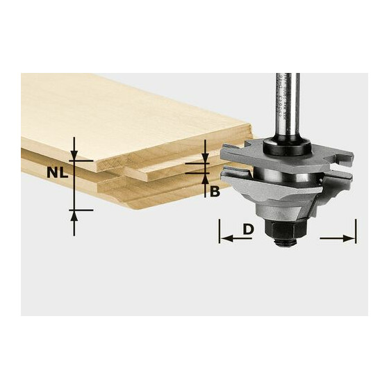 Festool Profil-Federfräser HW S8 D46 x D12-FD 490643