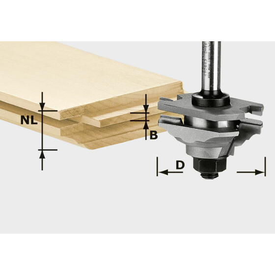 Festool Profil-Federfräser HW S8 D46 x D12-FD 490643