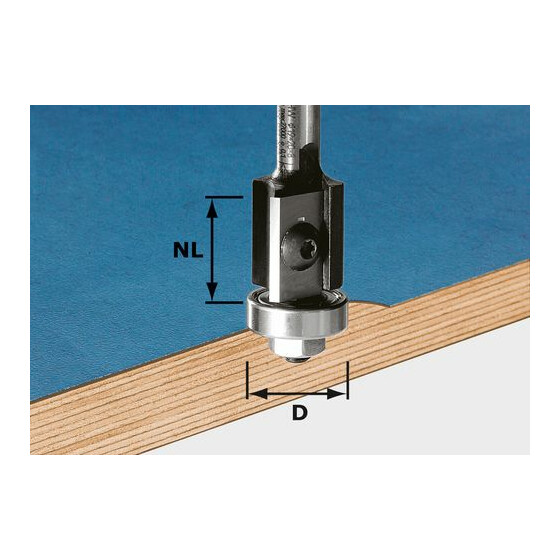 Festool Bündigfräser-Wendeplatten HW S8 D19/20WM Z2 491082